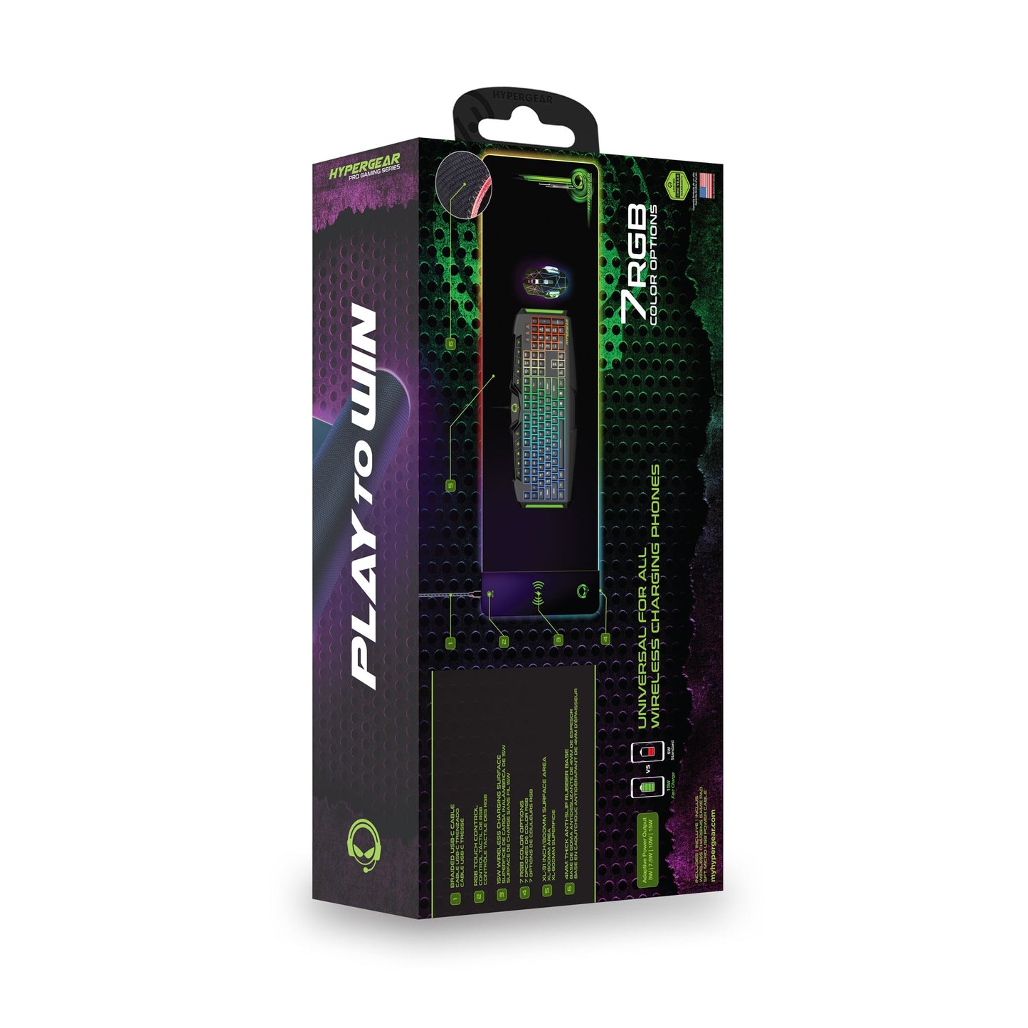 HyperGear Battle Charge Wireless Gaming Mouse Pad