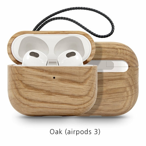 Natural Style Wood Case for Bluetooth Earbuds