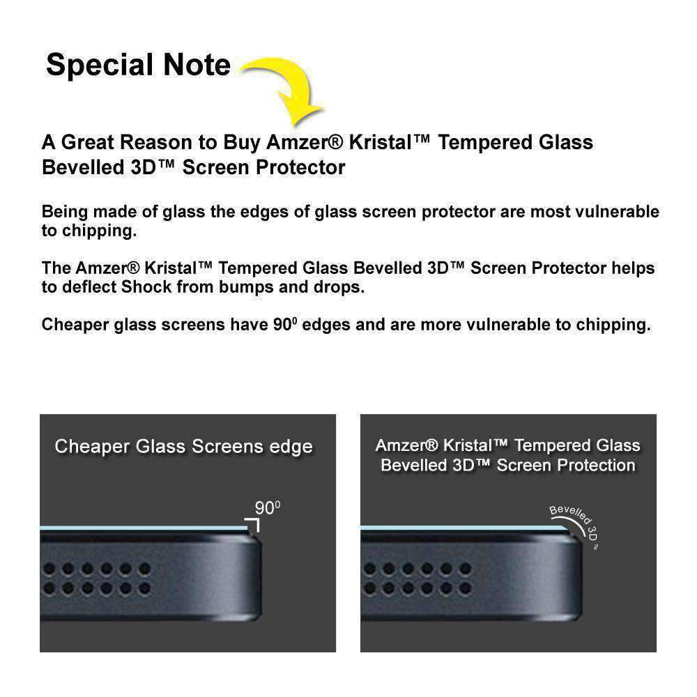 AMZER Kristal Privacy Tempered Glass HD Edge2Edge Screen Protector