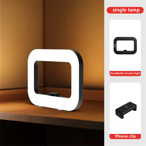 Roreta New Handheld Ring LED Rechargeable Portable Mobile Phone Live