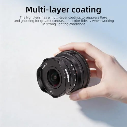 PERGEAR 10mm F5.6II APS-C Fisheye Manual Focus Prime Lens for Fuji XF