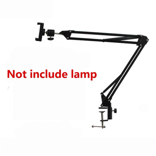 Overhead Tripod with Ring Light for Mobile Cell Phone Desktop Video