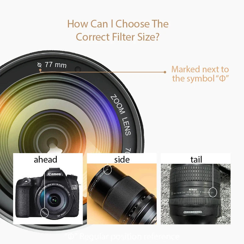 Lightdow ND2-400 Fader Variable Adjustable ND filter 49 52 55 58 62 67