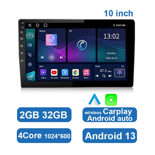ESSGOO 7 9 10" Car Radio Android Auto Carplay Car Stereo Multimedia
