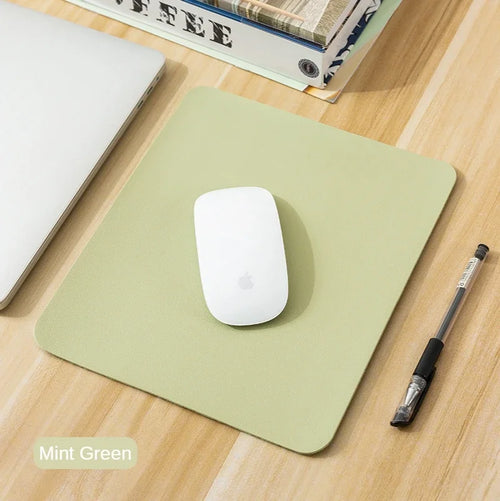 Small PU mouse pad Non-Slip Gaming Desktop Leather Mouse Pad