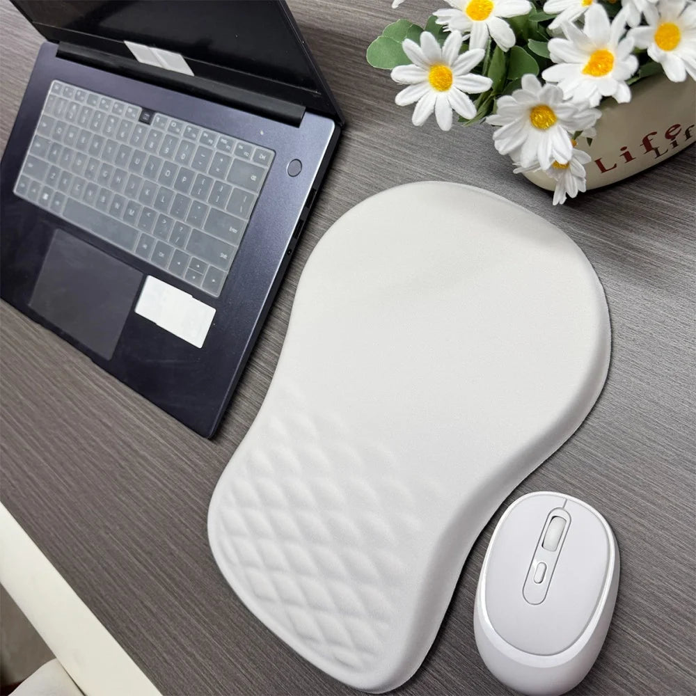 Ergonomic Wrist Support Mouse Pad: Non-Slip High-Elastic Memory Cotton