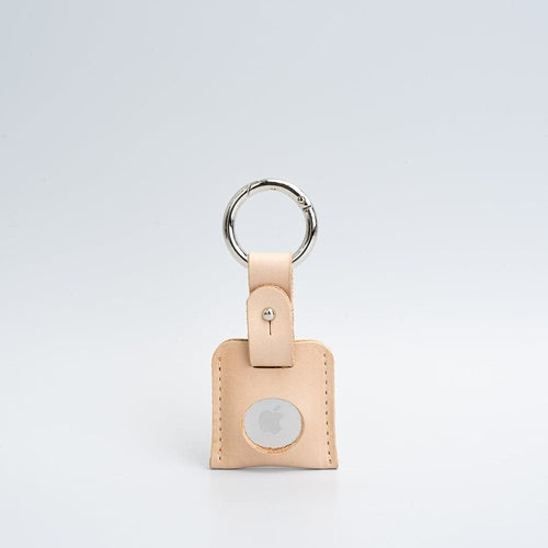 Leather AirTag Keychain Holder