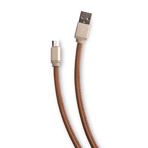 Genuine Leather Micro USB Charging Cable 3ft Durable Android Cord