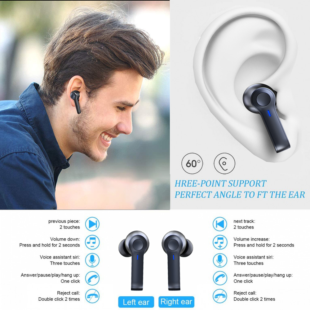 LED Display Wireless Earbuds TWS Bluetooth 5.0 Earphones