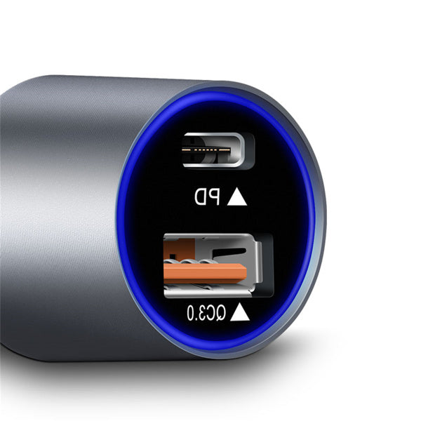 Dual USB Car Charger QC3.0 & PD Fast Charging for iPhone & Android