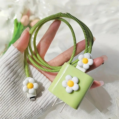 Changeable Charging Head Protective Cover Pink Lightweight Charger Protector For Iphone Portable Cute Mobile Phone Charger Cover