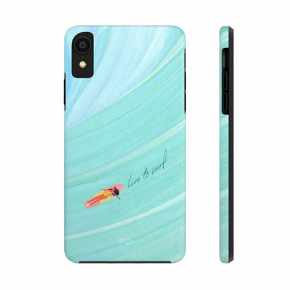 Live to Surf Tough iPhone Case with Wireless Charging