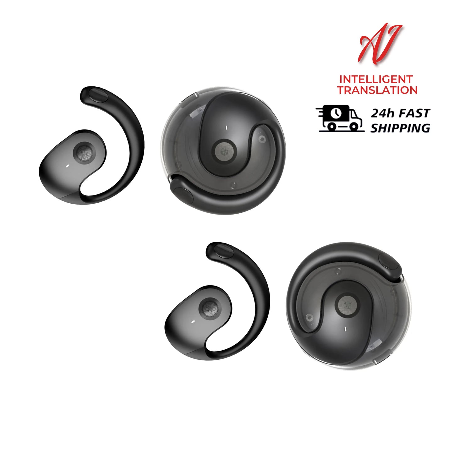 Smart AI Translator Earbuds – 144 Languages Bluetooth 5.4 | Waterproof