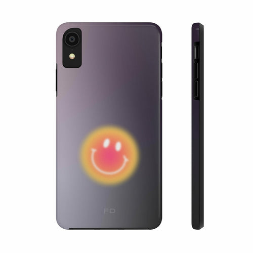 Smiley Face Tough iPhone Case with Wireless Charging