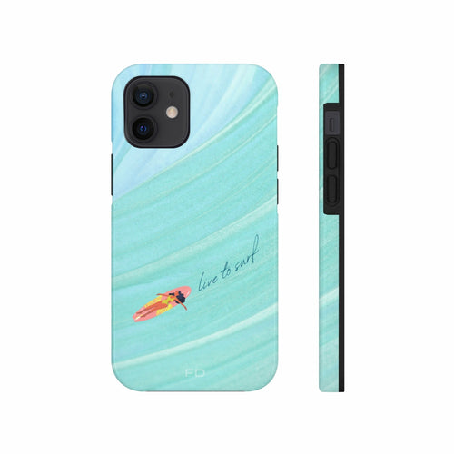 Live to Surf Tough iPhone Case with Wireless Charging