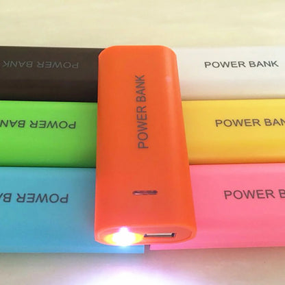 2*18650 USB Power Bank Empty Case Portable 5V 5600mAh DIY Battery Holder Without Battery Welding Free Charger Box for Phone