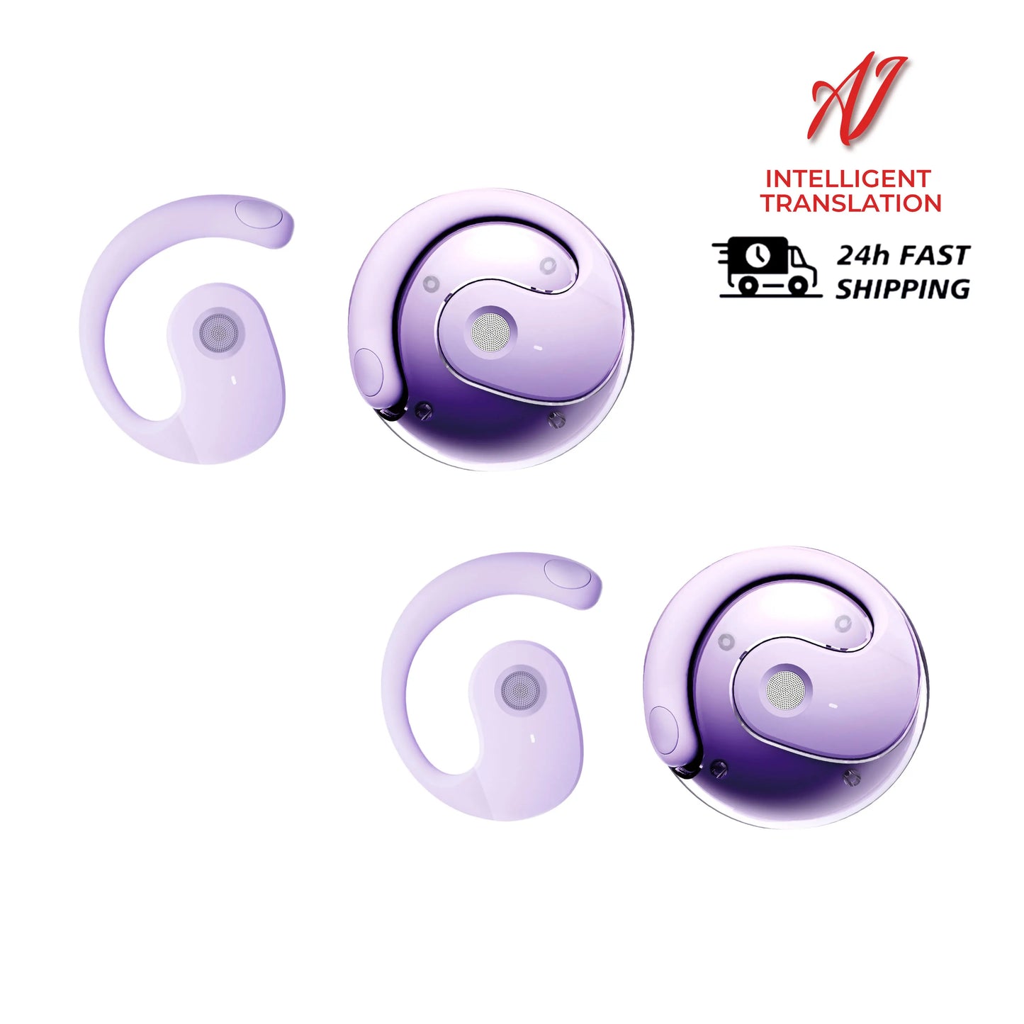 Smart AI Translator Earbuds – 144 Languages Bluetooth 5.4 | Waterproof