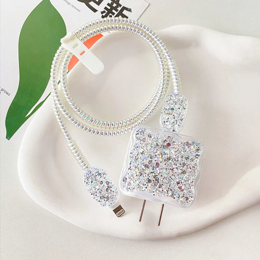 Changeable Charging Head Protective Cover Pink Lightweight Charger Protector For Iphone Portable Cute Mobile Phone Charger Cover