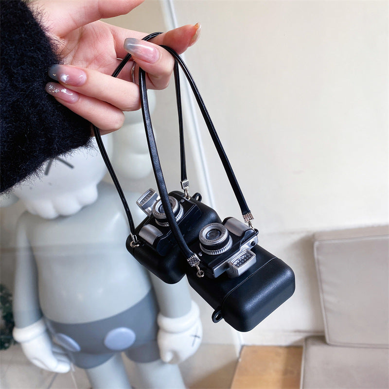 Cute & Durable Vintage Camera Look Wireless Earphone Case