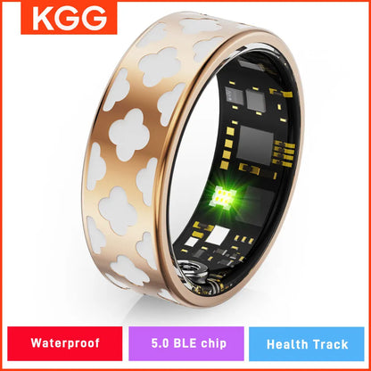 Women Smart Ring Heart Rate IP68 Waterproof Intelligent Female Luxury Health Monitor Fashion Rings Festival Gifts For Ladies