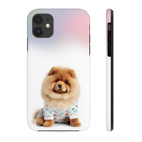Fluffy Chow Chow Dog Tough Case for iPhone with Wireless Charging