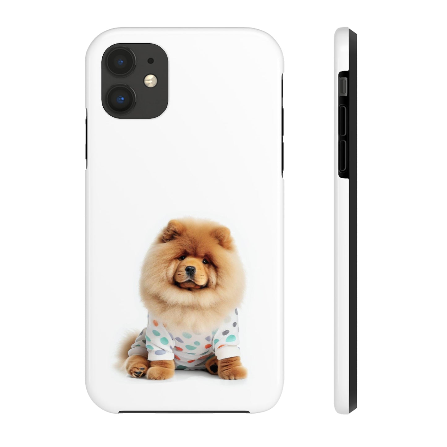 Fluffy Chow Chow Dog Tough Case for iPhone with Wireless Charging