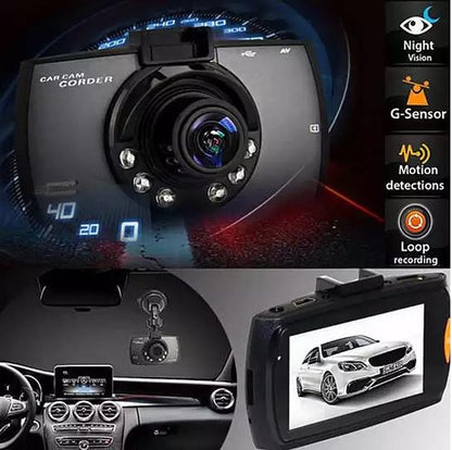 SafetyFirst 1080p HD Car Dash Cam with Night Vision and Loop Recording