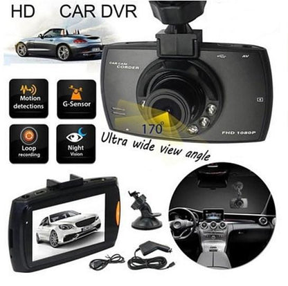 SafetyFirst 1080p HD Car Dash Cam with Night Vision and Loop Recording