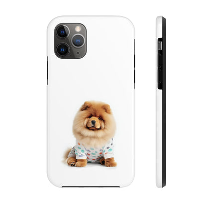 Fluffy Chow Chow Dog Tough Case for iPhone with Wireless Charging