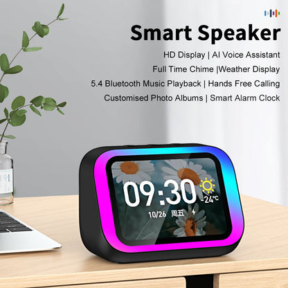 AI Smart Bluetooth 5.4 Speaker with HD Touch Display