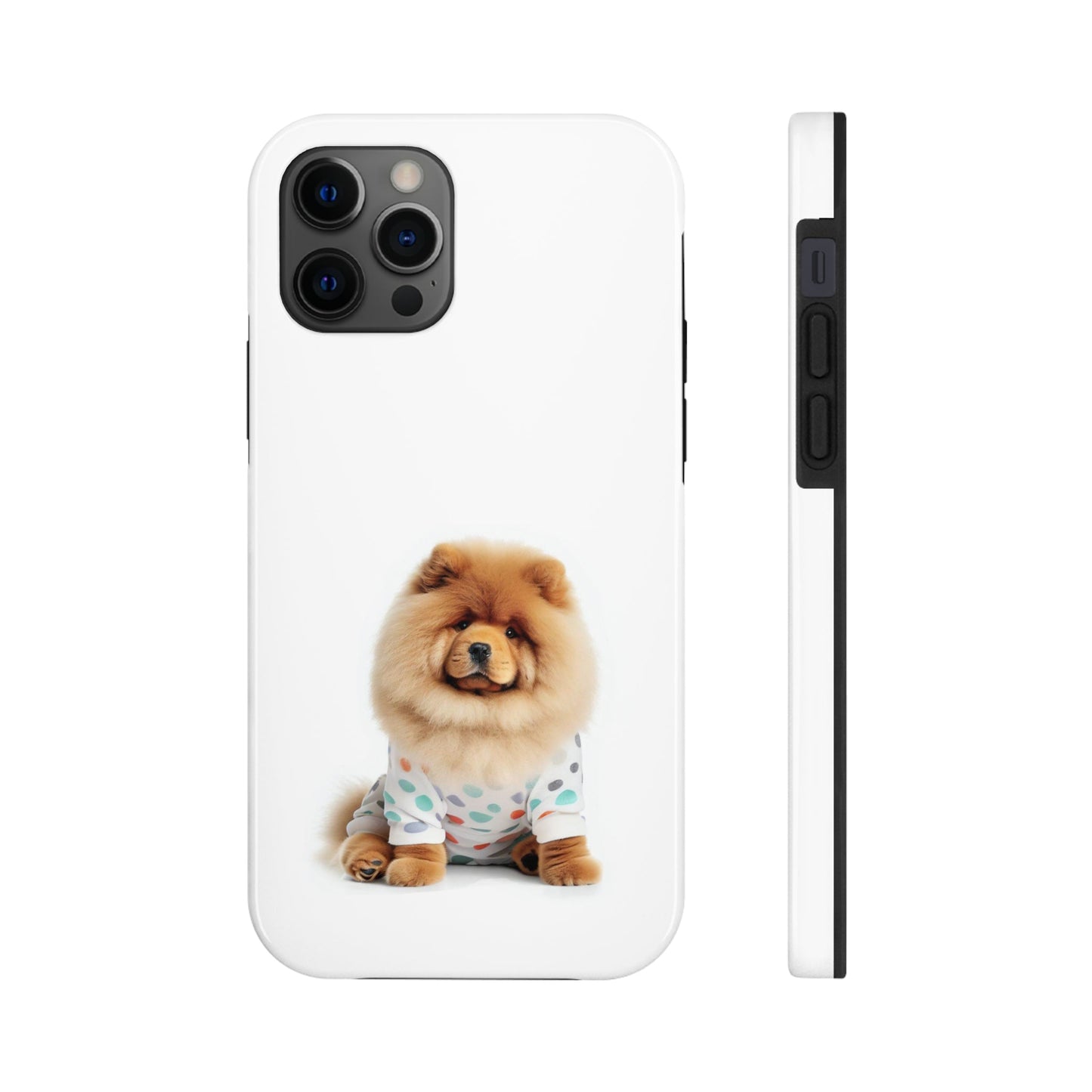 Fluffy Chow Chow Dog Tough Case for iPhone with Wireless Charging