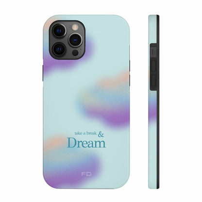 Take a Break and Dream iPhone Tough Case with Wireless Charging Support