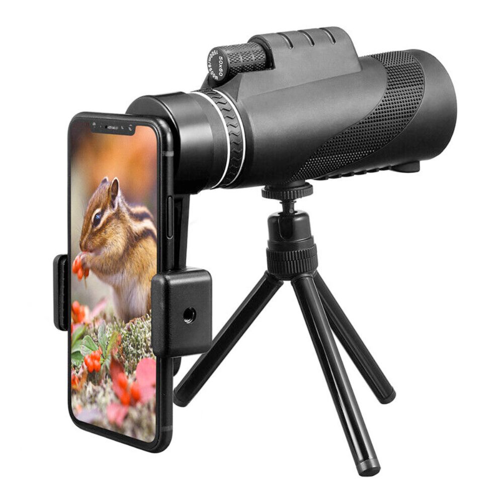 HD Monocular Telescope with Tripod and Smartphone Holder