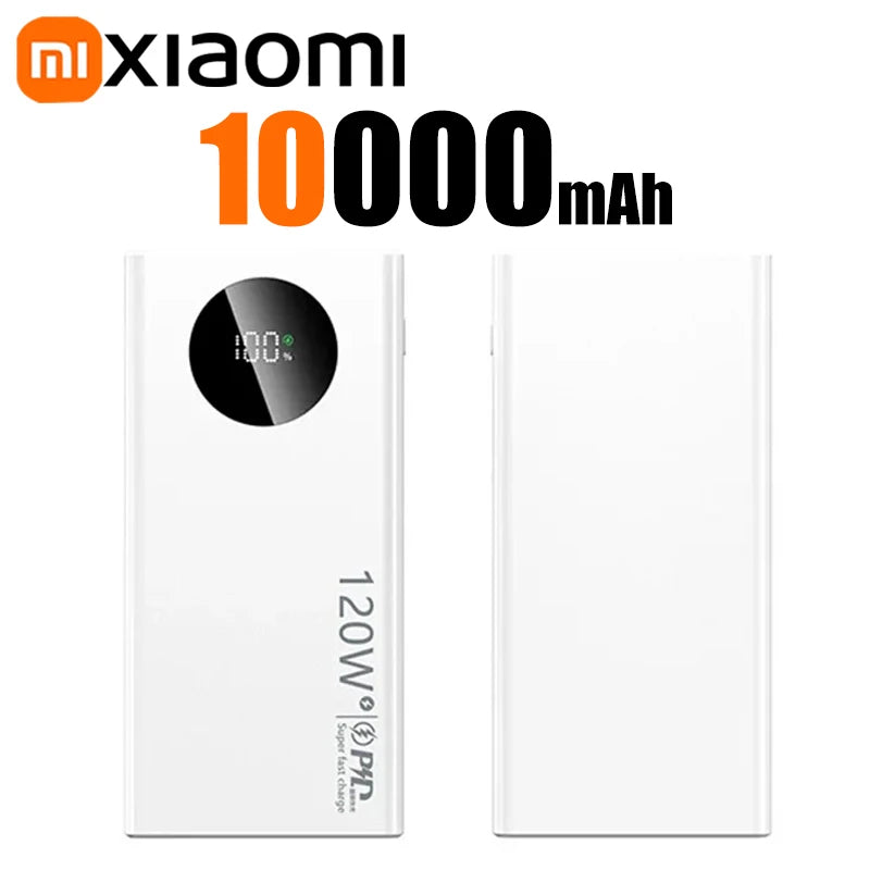 Xiaomi 50000mAh Power Bank 120W Fast Charging High-Capacity Portable Battery Charger Moblie Powerbank For iPhone Samsung Huawei