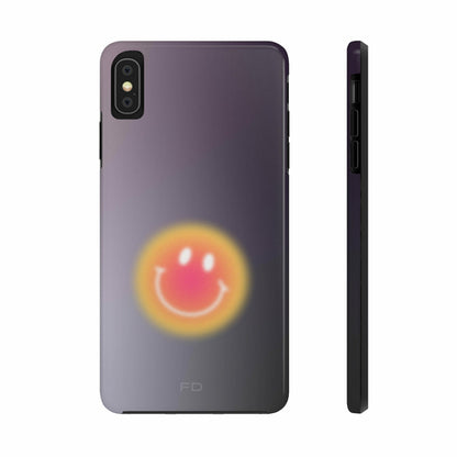 Smiley Face Tough iPhone Case with Wireless Charging