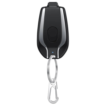 Portable Keychain Charger 1500mAh Wireless Mini Battery Pack Fast Charging Backup Power Bank Type-C For iPhone Android Devices