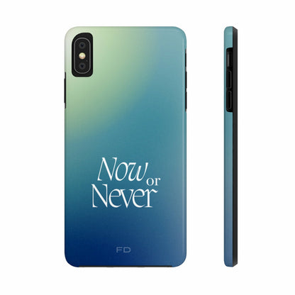 Now or Never Tough iPhone Case with Wireless Charging