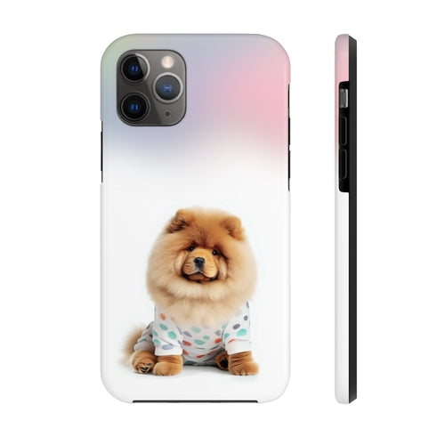 Fluffy Chow Chow Dog Tough Case for iPhone with Wireless Charging