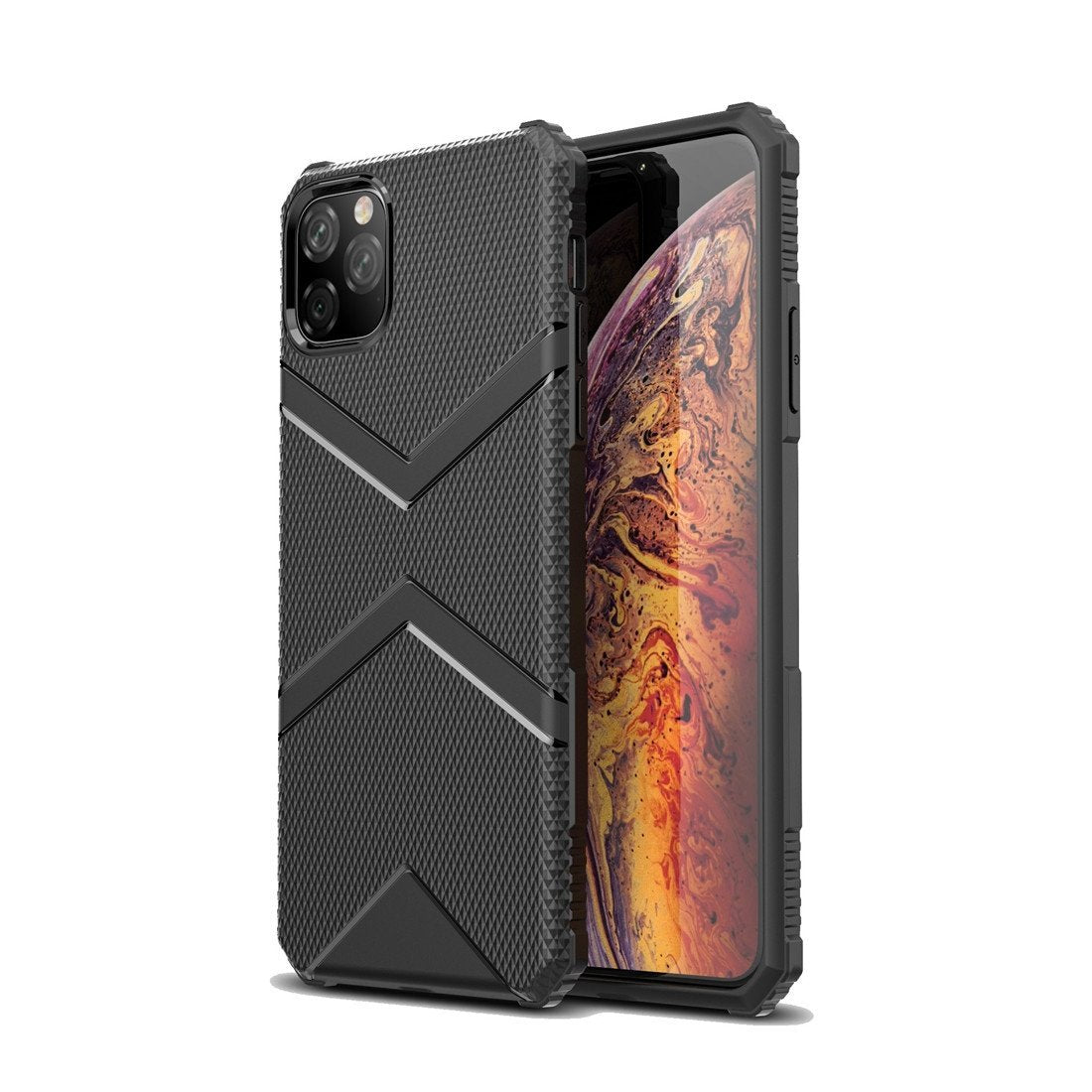 AMZER Diamond Design TPU Protective Case for iPhone 11 Pro Max Black
