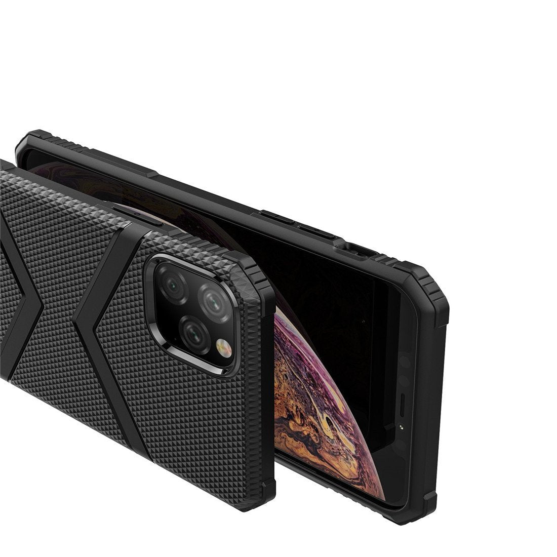 AMZER Diamond Design TPU Protective Case for iPhone 11 Pro Max Black