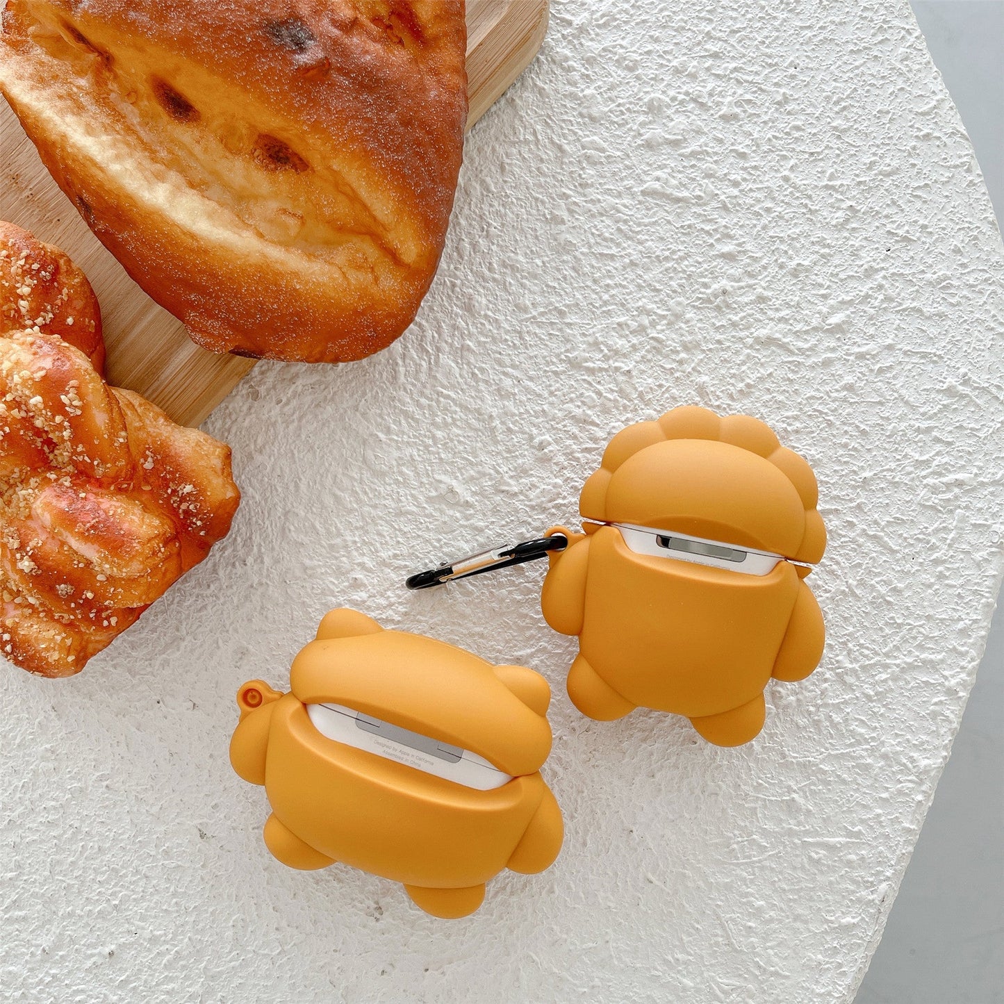 Playful Cartoon Muscle Bear Earbuds Cover