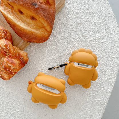 Playful Cartoon Muscle Bear Earbuds Cover