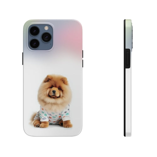 Fluffy Chow Chow Dog Tough Case for iPhone with Wireless Charging