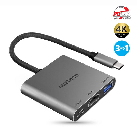 Naztech MaxDrive 3100W Portable USB-C Hub (15598-HYP)