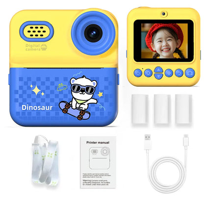 Kids HD Digital Camera – 1080P Video, Instant Thermal Print, Mini Design
