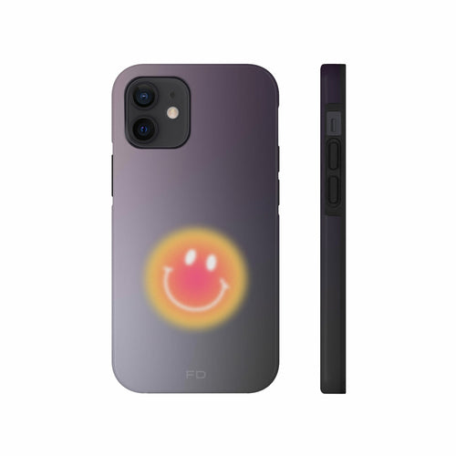 Smiley Face Tough iPhone Case with Wireless Charging