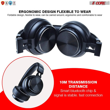 5Core Bluetooth Headphones Wireless Noise Cancelling Audifonos