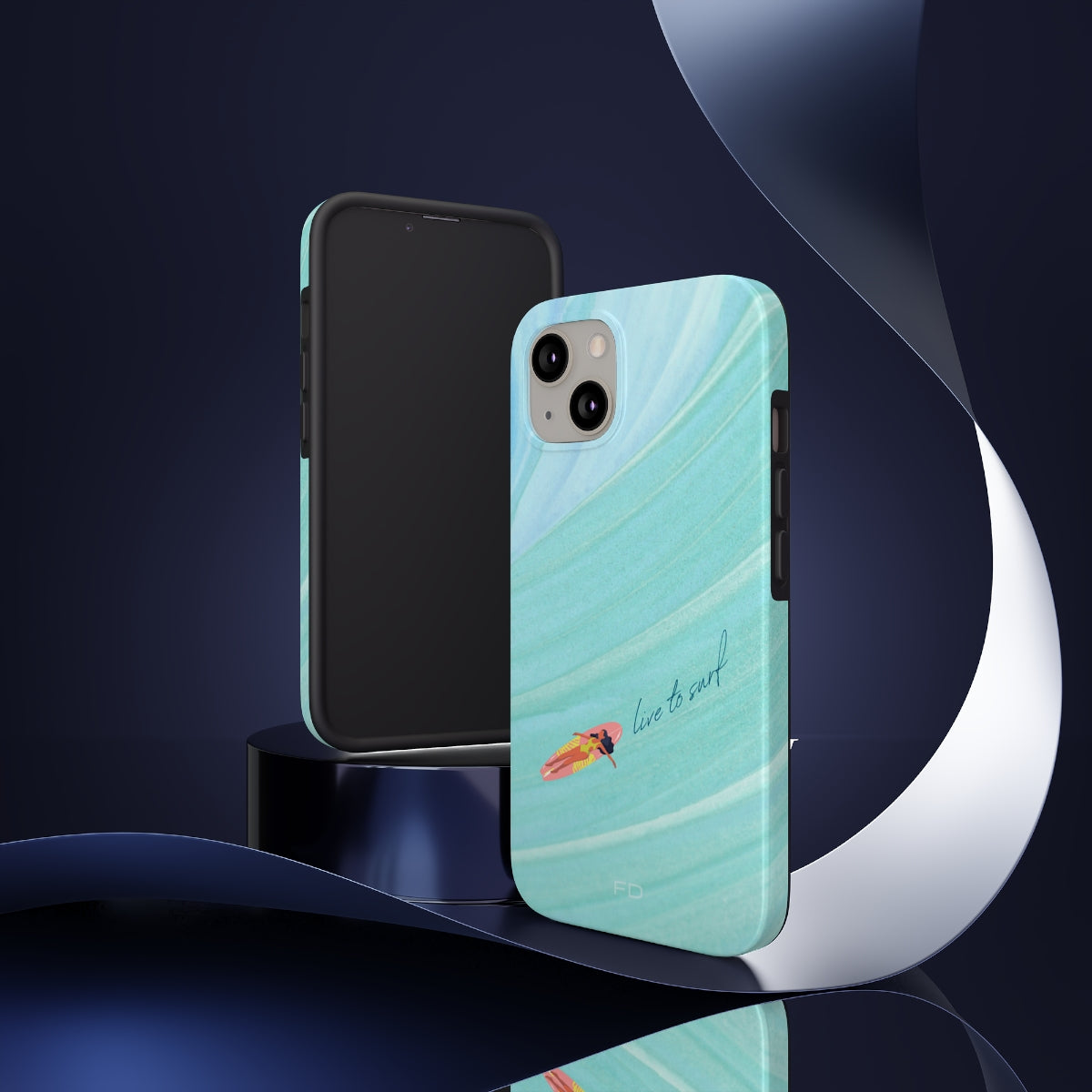 Live to Surf Tough iPhone Case with Wireless Charging