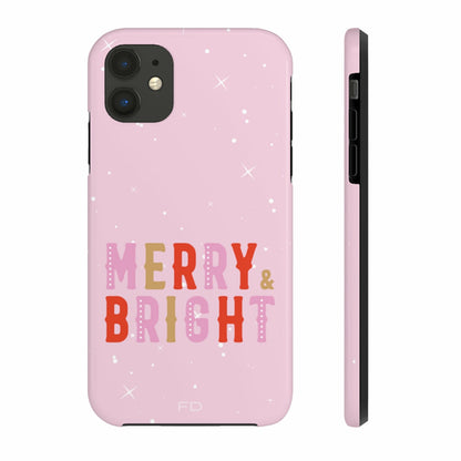 Merry & Bright Tough iPhone Case with Wireless Charging