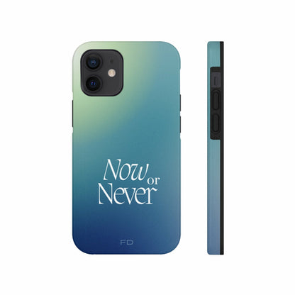 Now or Never Tough iPhone Case with Wireless Charging